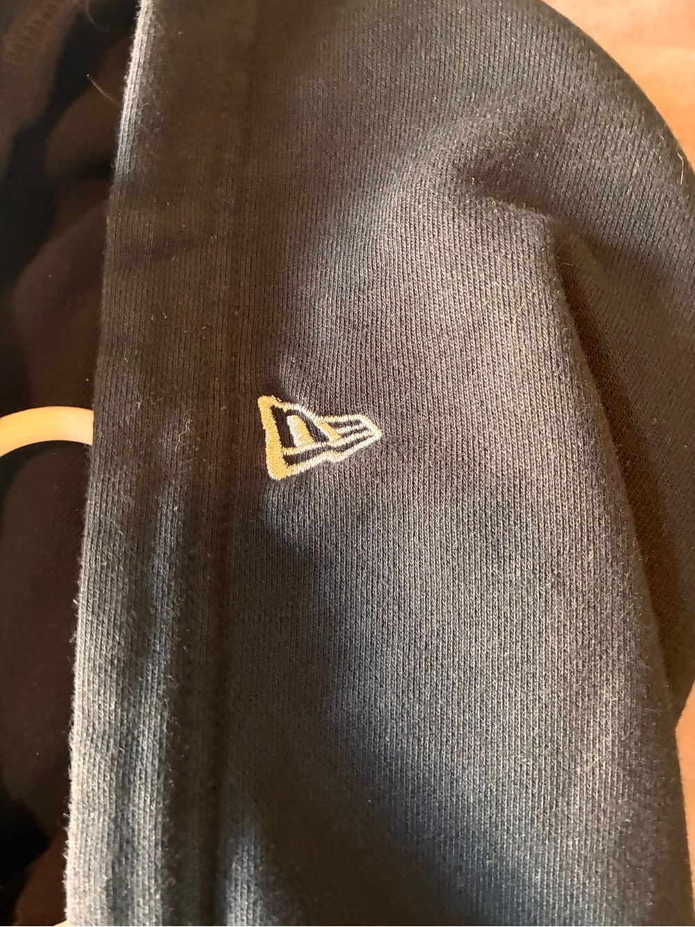 New Era Black Hoodie with White Script - Men - Picture 3 of 4